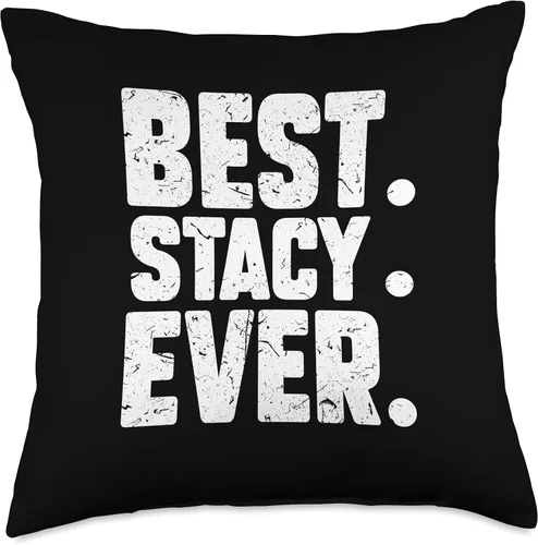 Vista 5 de Stacy Birthday Gift For Girls And Women Divertido nombre personalizado mejor. Stacy. Ever. Almohada de broma, 16 x 16 pulgadas, multicolor