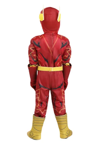 Vista 5 de Disfraz Deluxe de Flash para Niños Pequeños Multicolor