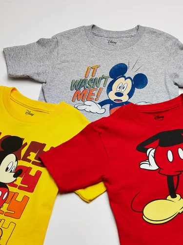 Vista 2 de Disney Paquete de 3 camisetas de Mickey Mouse para niños