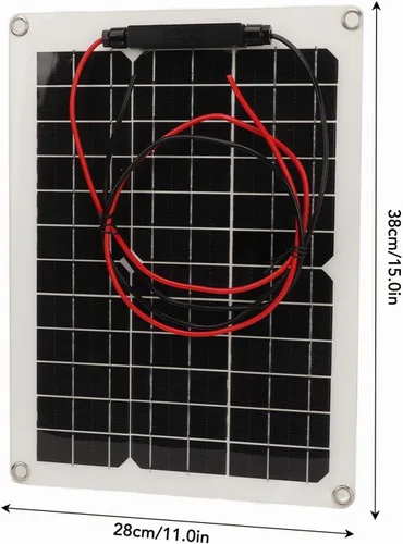 Vista 3 de Kit de panel solar de 300 W DC 12 V 24 V 50 A cargador solar de alta eficiencia IP67 impermeable con controlador para autocaravana RV