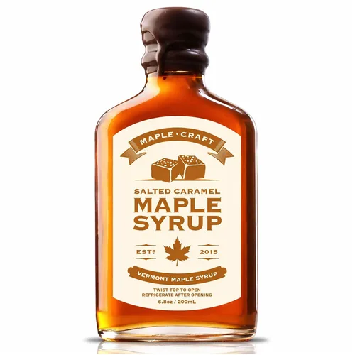 Vista 7 de Maple Craft Foods Farmer's Best - Jarabe de arce Vermont orgánico puro, sabor oscuro y robusto, grado A, jarabe con sabor gourmet para panqueques