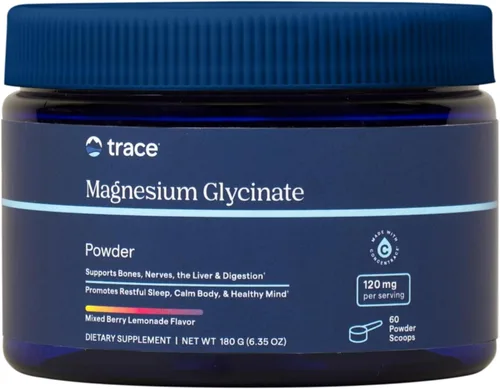 Vista 8 de Trace Minerals Polvo de Glicinato de Magnesio - Polvo de Magnesio Diario para Apoyo del Sueño - Bebida Tranquilizante para Dormir - Natural y Suave