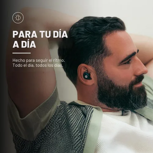 Vista 7 de Raycon - Auriculares inalámbricos Bluetooth para uso diario con micrófono, cancelación activa de ruido, sudor y resistente al agua, auriculares Negro