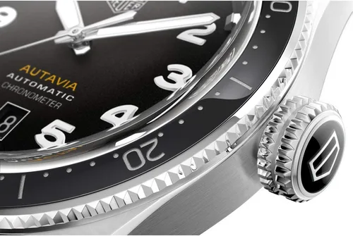 Vista 3 de TAG Heuer Autavia Reloj automático WBE5114EB0173 de diámetro de 1654in Negro - Vintage
