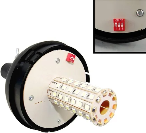 Vista 6 de HQRP 12V Flexible Montaje en Tubo de Seguridad Bajo Perfil Ámbar Baliza Luz de Advertencia Estroboscópica Cargador sobre orugas/Bulldozer