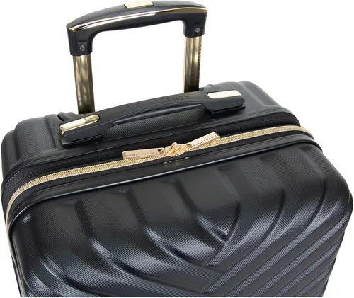 Vista 11 de Kenneth Cole REACTION Madison Square - Equipaje rígido expandible con estilo de Chevron para mujer, Negro), 5717905