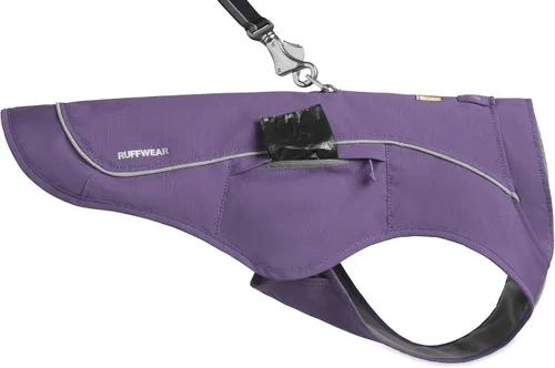 Vista 14 de Ruffwear, Combo de arnés y chaqueta Overcoat Fuse para perros, Naranja Canyonlands, Mediano Púrpura (Purple Sage)