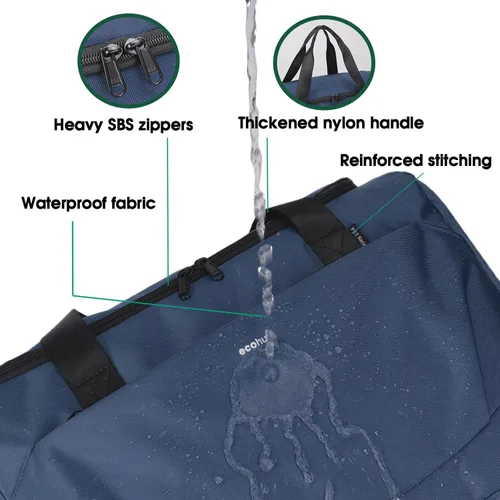 Vista 4 de ECOHUB Para Spirit Airlines - Bolsa de artículos personales de 18 x 14 x 8 pulgadas, plegable, artículos esenciales de viaje, bolsa de viaje