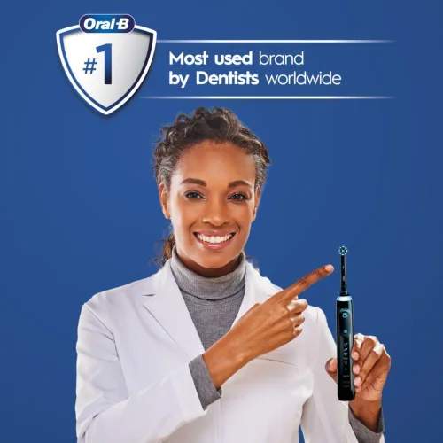 Vista 6 de Oral-B Genius X Limited, cepillo de dientes eléctrico recargable con inteligencia artificial, 1 cabezal de cepillo de repuesto, 1 estuche de viaje