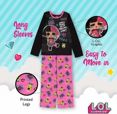 Vista 4 de L.O.L. Surprise! Conjunto de pijama grande para niña, Variados