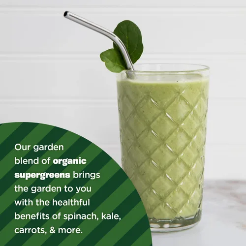 Vista 5 de Manitoba Harvest Polvo orgánico de cáñamo y superverdes, 7.5 onzas, polvo de superalimento verde con 0.23 oz de proteína, 0.11 oz de fibra por