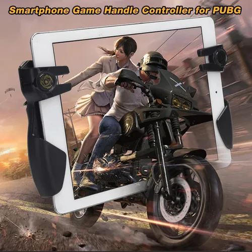 Vista 2 de Kafuty-1 Game Controller Six Finger Trigger Gaming Joystick Handle, Mobile Game Handle Controller for PUBG, Ergonomic Shooting Button Trigger Game