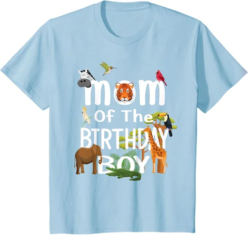 Vista 14 de Camiseta de fiesta de animales con temática de zoológico para niño de cumpleaños, Negro