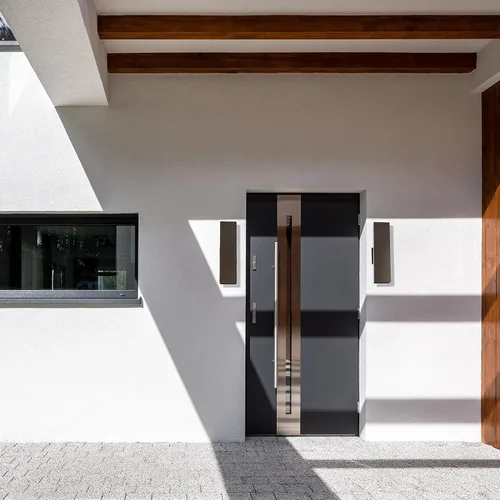 Vista 2 de Luminance F6892-44 - Lámpara de pared moderna para exterior del hogar, aplique de pared de aluminio, resistente a la intemperie para el exterior