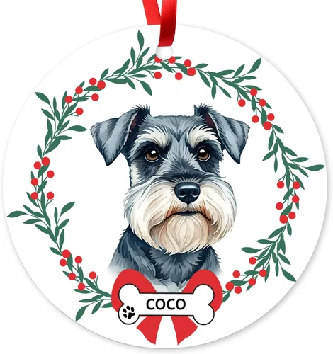 Vista 11 de Adorno de Navidad personalizado de Beagle, adorno personalizado con nombre de mascota, regalos para los amantes de los perros Beagle, decoración