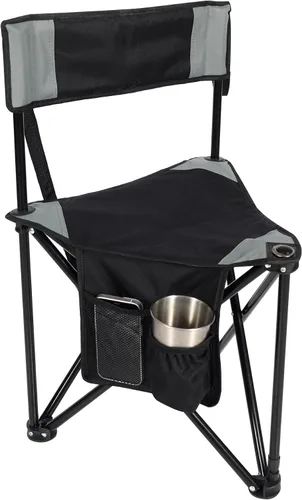 Vista 13 de REDCAMP Paquete de 2 Sillas de Camping con Trípode Plegables Ligeras, Asiento de Taburete Trípode Portátil de 3 Patas con Respaldo, Silla de Golf