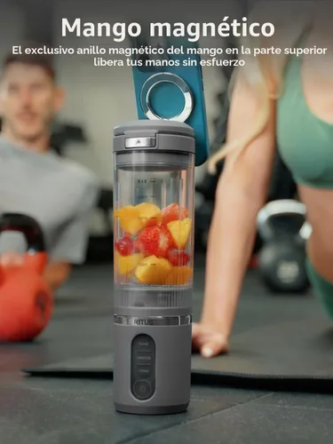Vista 3 de RITUS VORTEX Pro - Licuadora portátil con recipiente extraíble para licuadoras de hielo, 3 programas, sin BPA, de 20 onzas, anillo magnético, apto