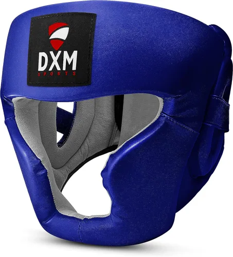 Vista 8 de DXM SPORTS Casco de boxeo para entrenamiento de MMA, Sparring Kickboxing, protector de cabeza de seguridad ajustable para Muay Thai, Karate