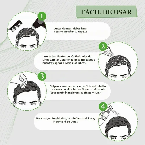 Vista 8 de USTAR Fibras de construcción de cabello 2.7 oz para adelgazar el cabello