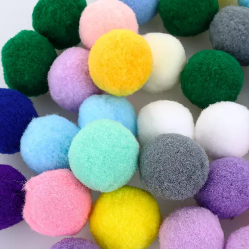 Vista 4 de Molain Pelotas grandes de juguete para gatos, bolas suaves para gatos de 1 pulgada (30 piezas)