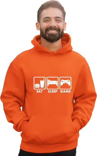 Vista 21 de Go All Out Eat Sleep Game - Sudadera con capucha para hombre y mujer Verde Irlandés