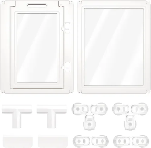 Vista 33 de FXW AuraSpace - Cerca acrílica para perros pequeños, para interiores, 24 pulgadas, 2 paneles, incluye 1 puerta y 1 panel, color negro