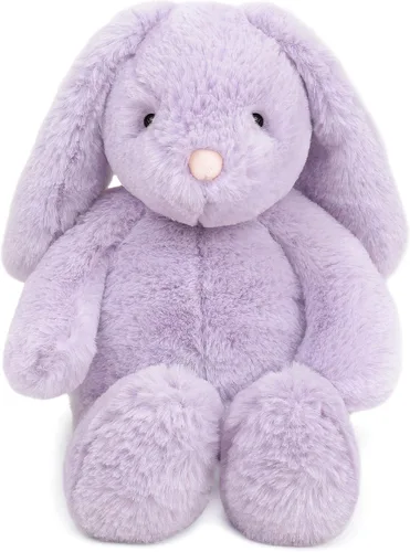 Vista 12 de MON AMI Conejo de peluche de albaricoque de 13 pulgadas, juguete de peluche Conejito de albaricoque