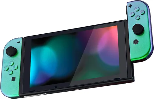 Vista 4 de eXtremeRate - Carcasa de control portátil Joy-Con con set de botones completo, repuesto de carcasa hazlo tú mismo para control de Nintendo Switch