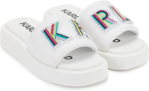 Vista 11 de Karl Lagerfeld Sandalia de plataforma Opal para mujer Negro/Blanco