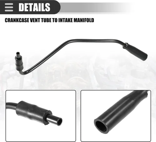 Vista 5 de Motoforti Tubo de ventilación del cárter, tubo de manguera de ventilación del cárter, para Jeep Wrangler Cherokee Grand Cherokee 1997-2004 4.0L