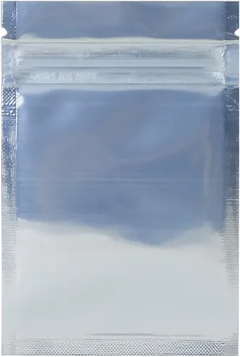 Vista 3 de AwePackage Bolsa de papel de aluminio transparente resellable a prueba de olores, cierre hermético (100, 3 x 4-1/2 (gramos))