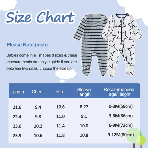 Vista 6 de Zanie Kids Mameluco de algodón de manga larga para bebé niño recién nacido, primavera, otoño e invierno