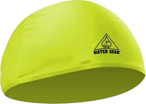 Vista 15 de Water Gear Synthetic Fiber Swim Cap - Comfortable and Durable Swimming Cap - Keeps Short or Long Hair Dry
