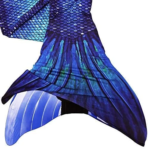 Vista 2 de Sun Tail Cola de sirena con monoaleta para natación
