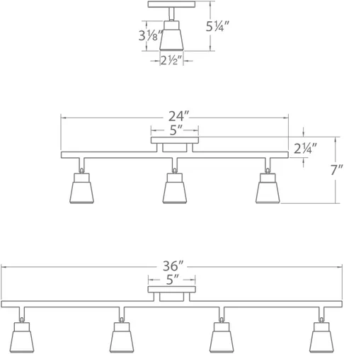 Vista 2 de WAC Lighting, Solo LED Energy Star Monopoint 3000K en blanco