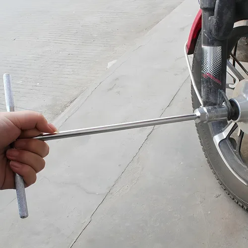 Vista 2 de Unifizz T - Llave inglesa de barra para tuerca, llave giratoria hexagonal en forma de T, extralarga para motocicleta, automóvil, taller
