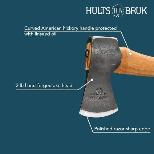 Vista 4 de Hults Bruk 840712 Aneby Hacha - Cabeza de 2 lb, Mango de 20