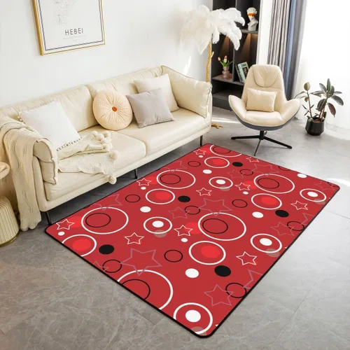 Vista 32 de Feelyou Tapete de jacquard para interiores para niños y niñas, 3 x 5, patrón floral, alfombra de sala de estar, alfombra de decoración floral ultra