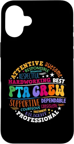 Vista 22 de iPhone 16 Parents Teacher Association Team Supporter PTA Crew Case