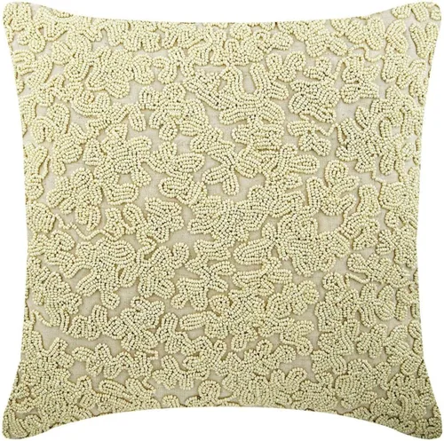 Vista 8 de The HomeCentric Funda de almohada color crema para sofá, funda de almohada moderna de 12 x 12 pulgadas, funda de almohada cuadrada de satén, funda