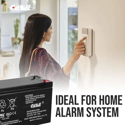 Vista 4 de CASIL 12V 7AH CA1270 Primera Alerta ADT Alerta Batería de Alarma