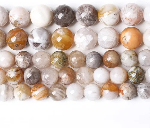 Vista 60 de 88 cuentas de piedra natural africana de piedra de sangre para hacer joyas y pulseras