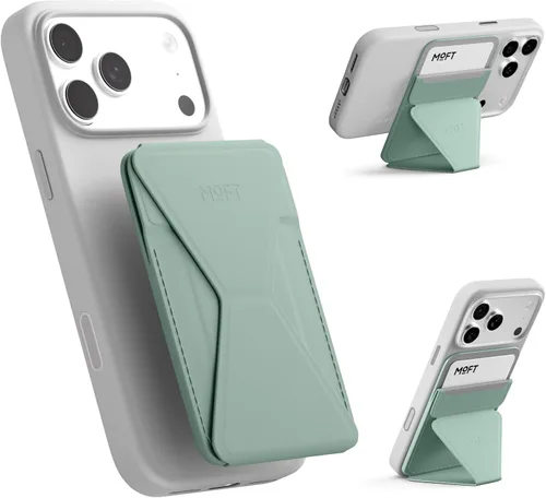 Vista 18 de MOFT Soporte para teléfono y cartera AERA, cartera MagSafe, tarjetero beach blanco
