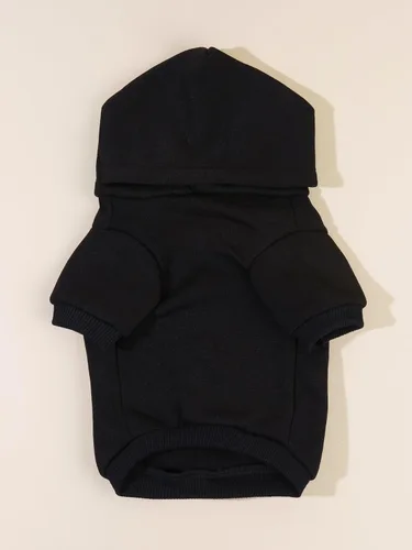 Vista 5 de QWINEE Sudadera con capucha para gatos con estampado de oso de dibujos animados, transpirable, elástica, con gorro, ropa cálida para gatos y perros