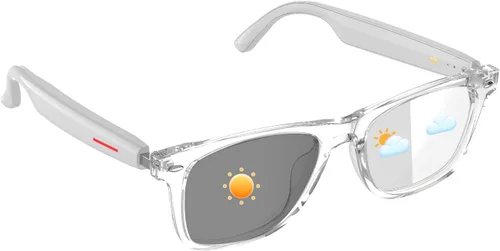 Vista 9 de Lentes inteligentes para mujeres y hombres, gafas de luz azul Bluetooth con lentes de sol polarizadas UV400 adicionales, compatibles