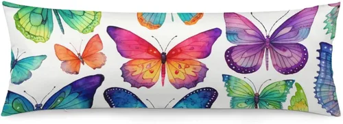 Vista 8 de Funda de almohada corporal con diseño de conejitos y hojas de bebé, funda de almohada grande con cremallera oculta, conejo de Pascua, funda larga
