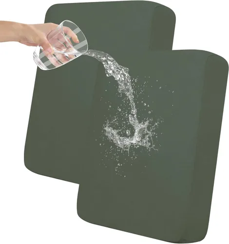 Vista 80 de Easy-Going Funda de cojín 100% impermeable para asiento de sofá, funda de cojín elástica de muebles, para niños, mascotas, cojín de sofá biplaza