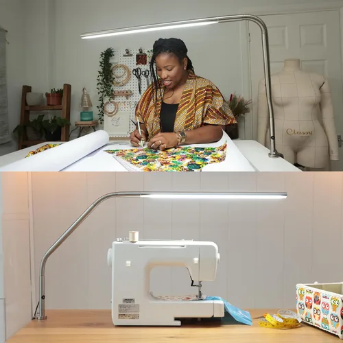 Vista 7 de Daylight Company, LLC U35108 Lámpara de mesa Slimline 3 - LED - CRI de 80 - Cuidado de los ojos - 4 niveles de brillo, 3,000 LUX a 30 cm, 1,065