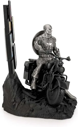 Vista 4 de Royal Selangor Figura de peltre del Capitán América de edición limitada Origins, estatua coleccionable de Marvel, regalo Plata