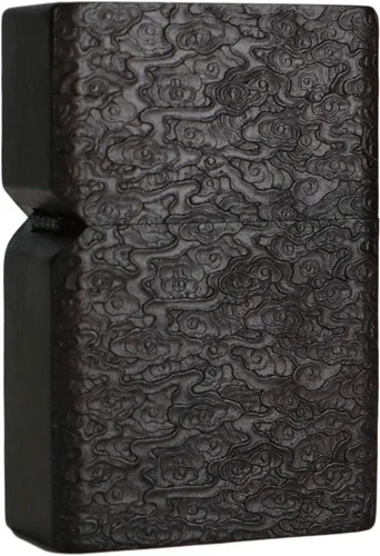 Vista 34 de Carcasa exterior de encendedor tallado en madera negra de ébano natural para kit de inserción Zippo (1000 brazos Avalokiteshvara de la diosa 3#)